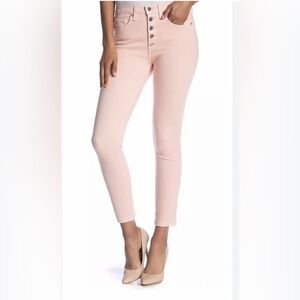 Veronica beard Debbie Pink High-Waisted Jeans